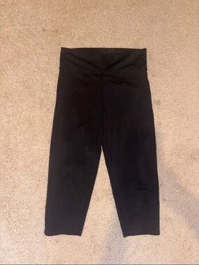 GK Elite Black High-Waist Active Gymnastics Capri Leggings